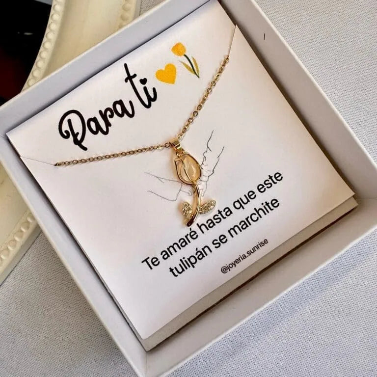 Cadena de tulipán dorado