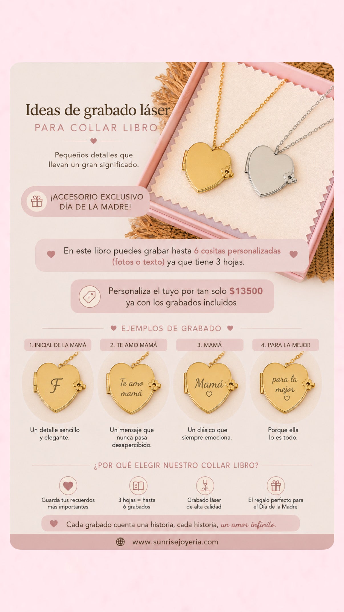 Cadena libro en corazón