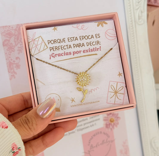 Set girasol navideño