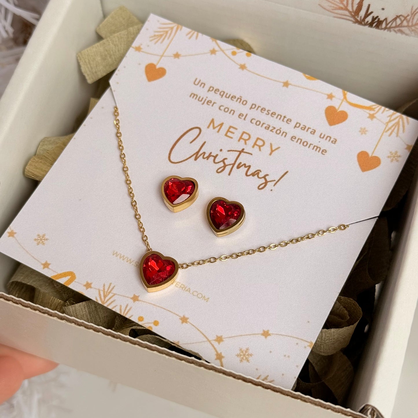 Set corazones rojo❤️