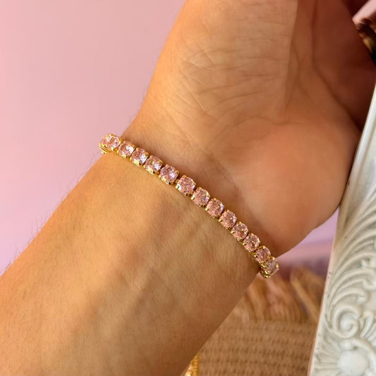 Pulsera ajustable rosada