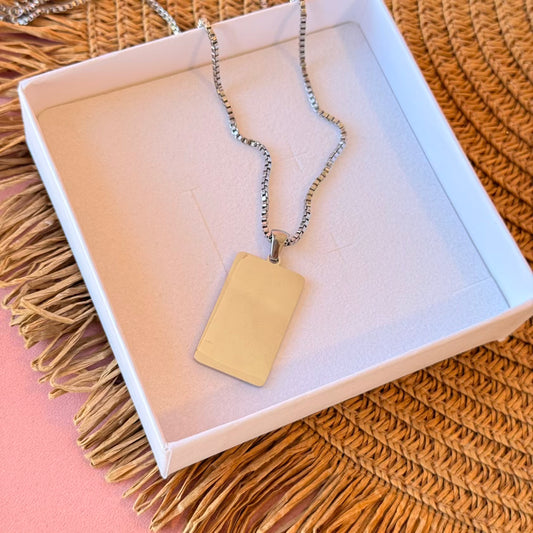 Cadena rectangular ancha