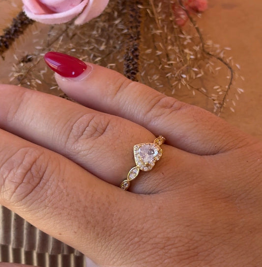 Anillo promesa corazon