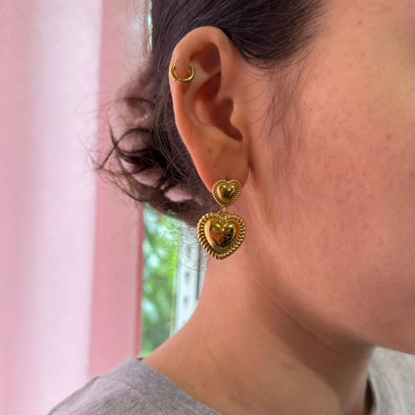 Aretes de corazón