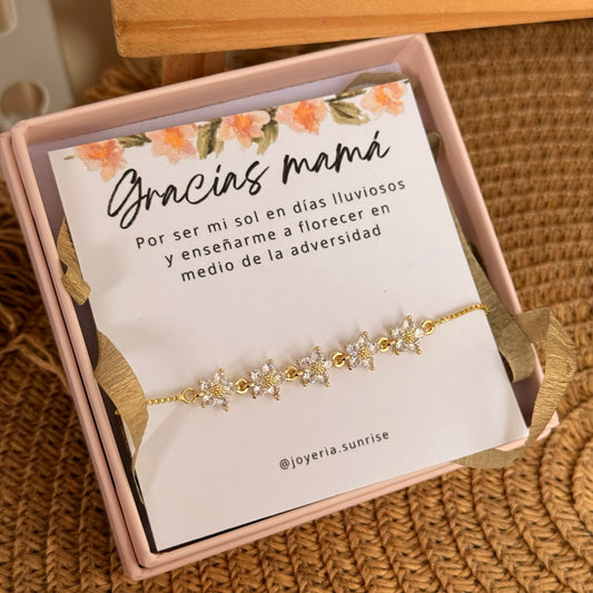 Pulsera margaritas ajustable