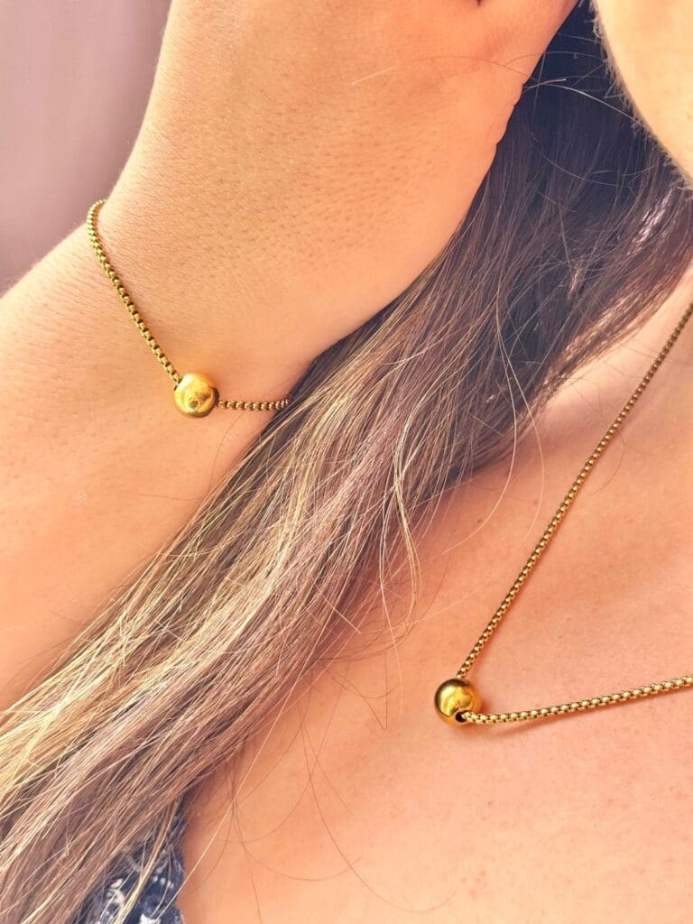 Set de esfera dorado