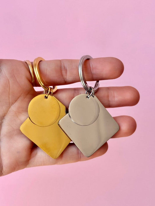 Llavero doble (grabados)