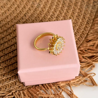 Anillo girasol rotatorio