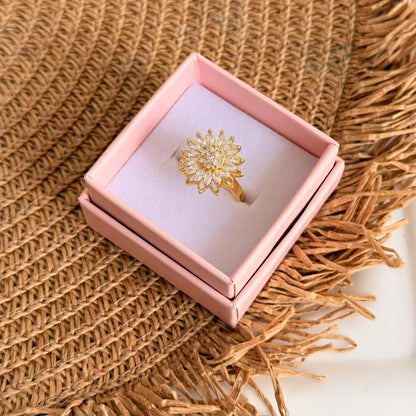 Anillo girasol rotatorio