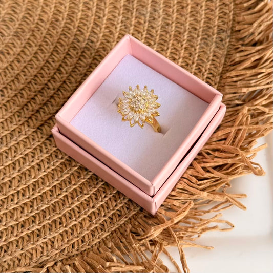 Anillo girasol rotatorio