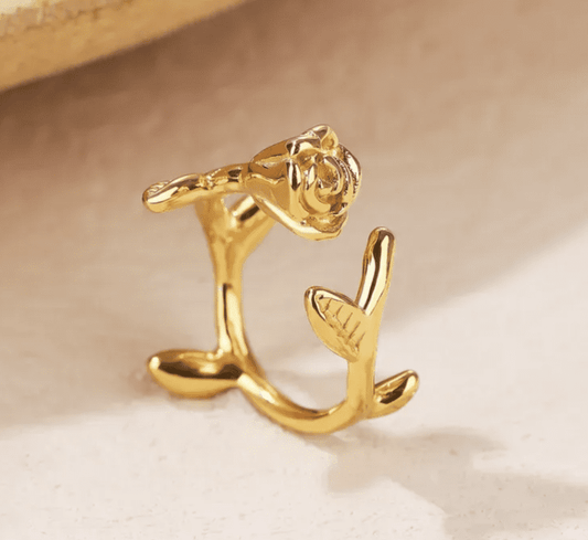 Anillo rosa ajustable