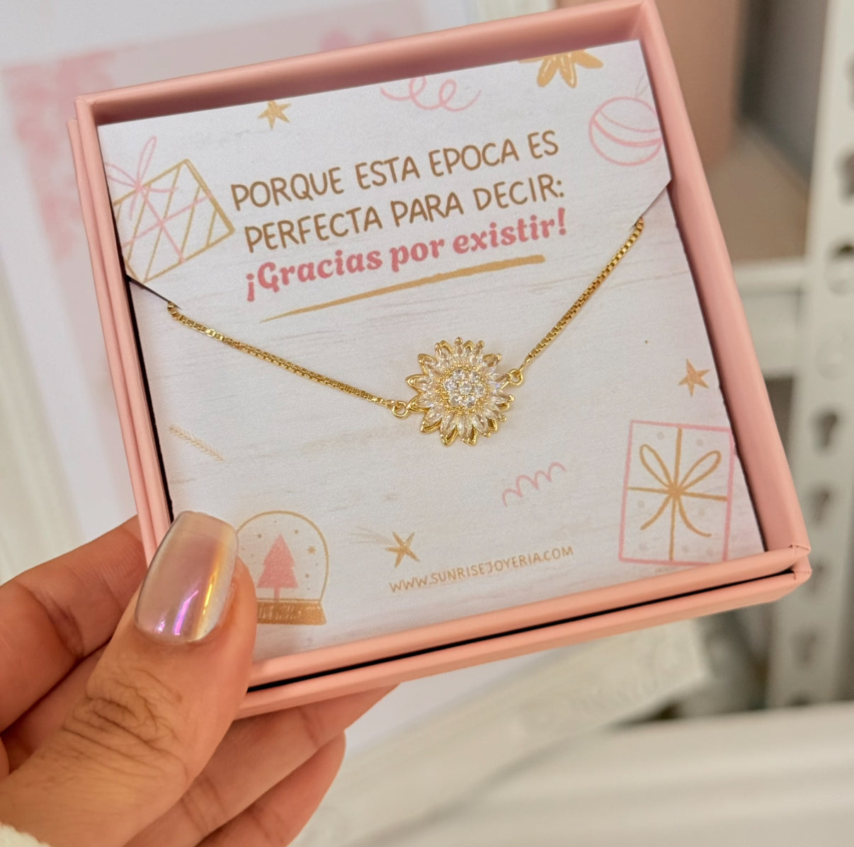 Set girasol navideño