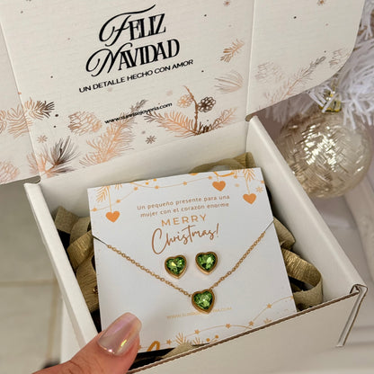 Set corazones verde💚