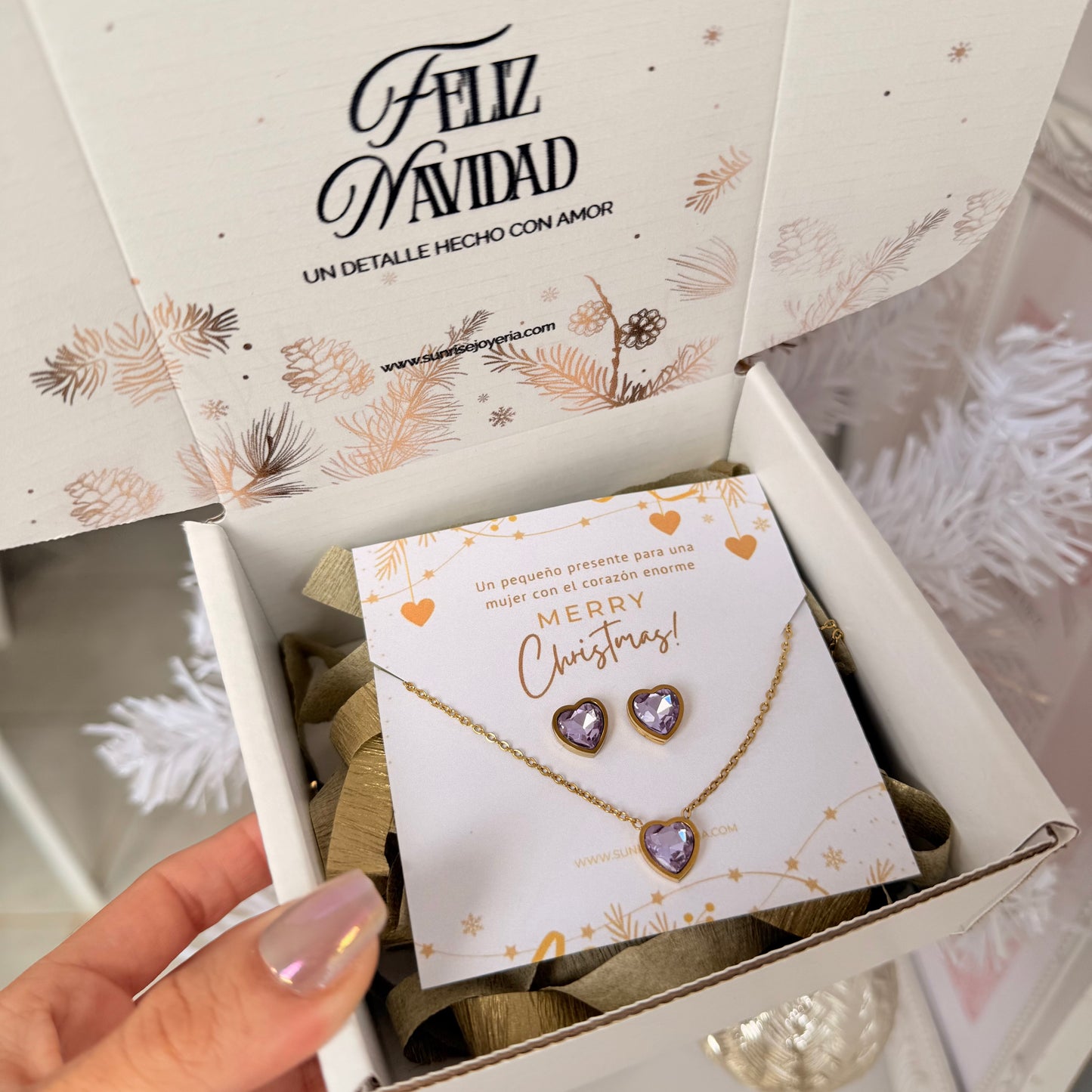 Set corazones lila💜