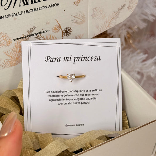 Anillo promesa navidad