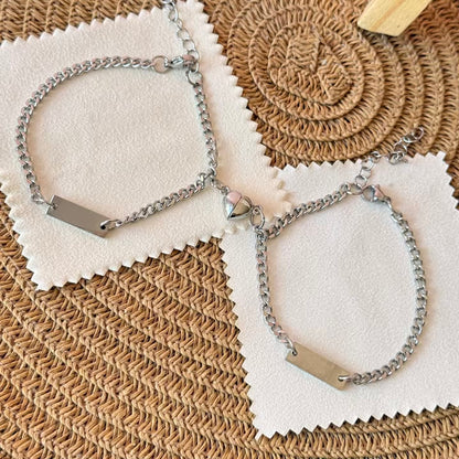 Pulseras para compartir grabadas