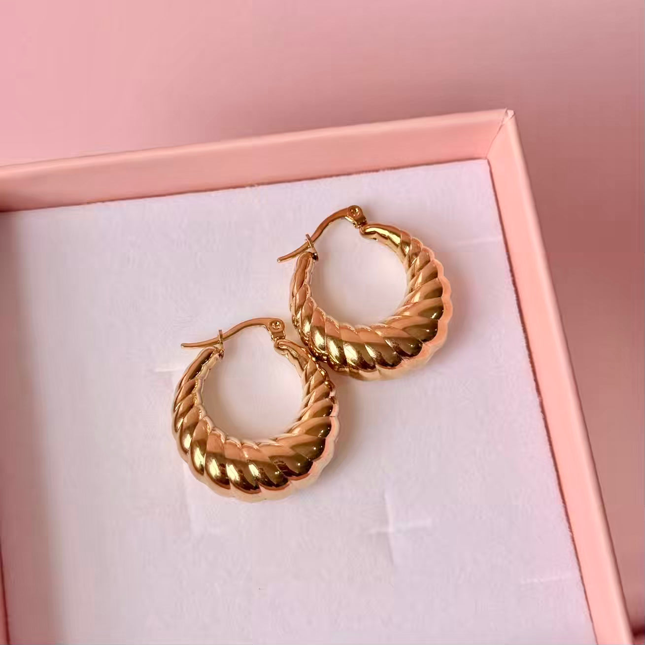 Argollas gruesas espiral