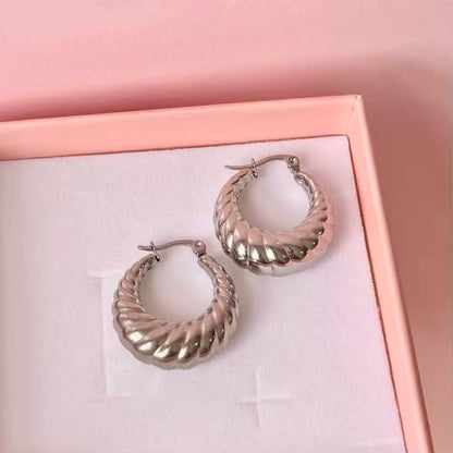 Argollas gruesas espiral