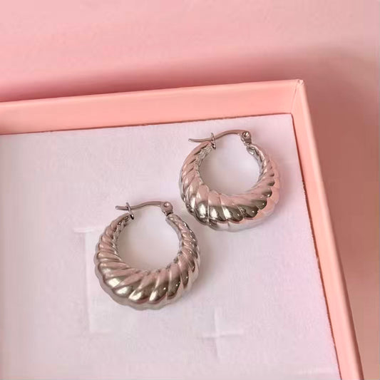 Argollas gruesas espiral