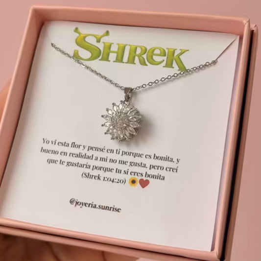 Cadena girasol rotatoria plateada