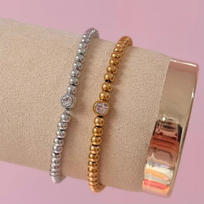 Pulseras de balines de acero