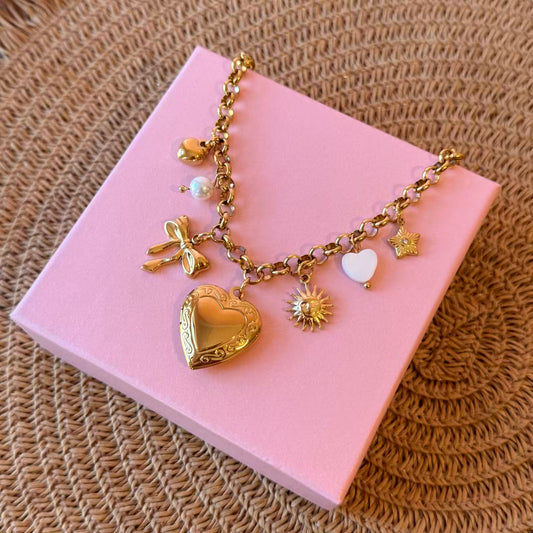 Pulsera relicario coquette