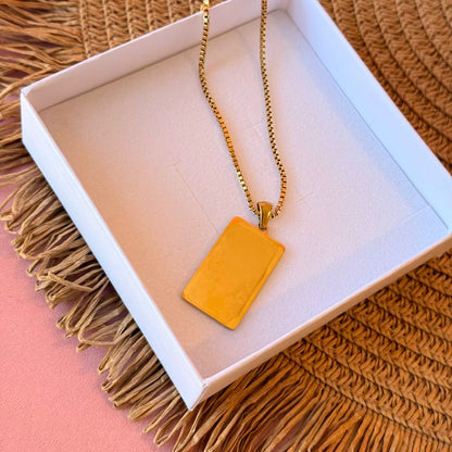 Cadena rectangular ancha