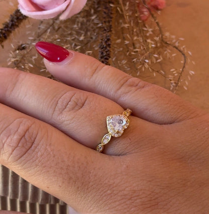 Anillo promesa corazon