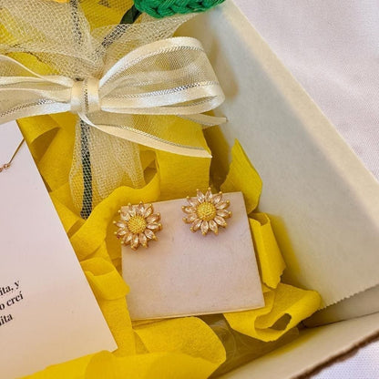 Caja de regalo girasol