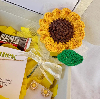 Caja de regalo girasol