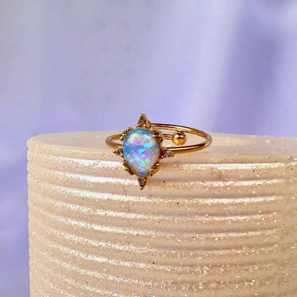 Anillo ajustable de opalina