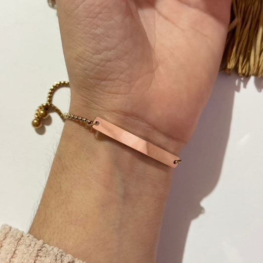 Pulseras ajustables grabados