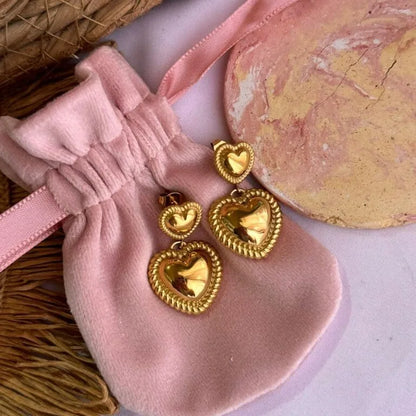 Aretes de corazón