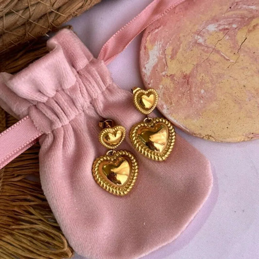 Aretes de corazón