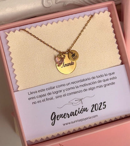 Collar graduacion dorado