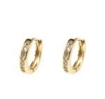 Mini argollas con zirconias - Imagen 4