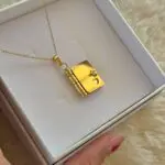 Cadena de libro para grabar (dorado) - Imagen 2