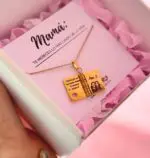 Cadena de libro para grabar (dorado)
