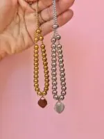 Pulsera esferas grabado