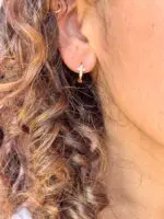 Argollas mini de cruz - Imagen 3
